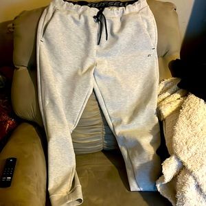 gray Russell sweatpants only warn 4 time very well taken care of size 40-42